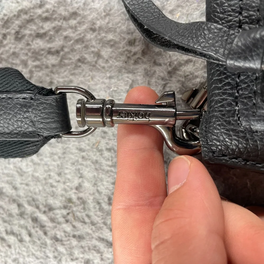 Botkier Valentina Top Handle Satchel Crossbody Bag‎ Black Leather & Dust Bag